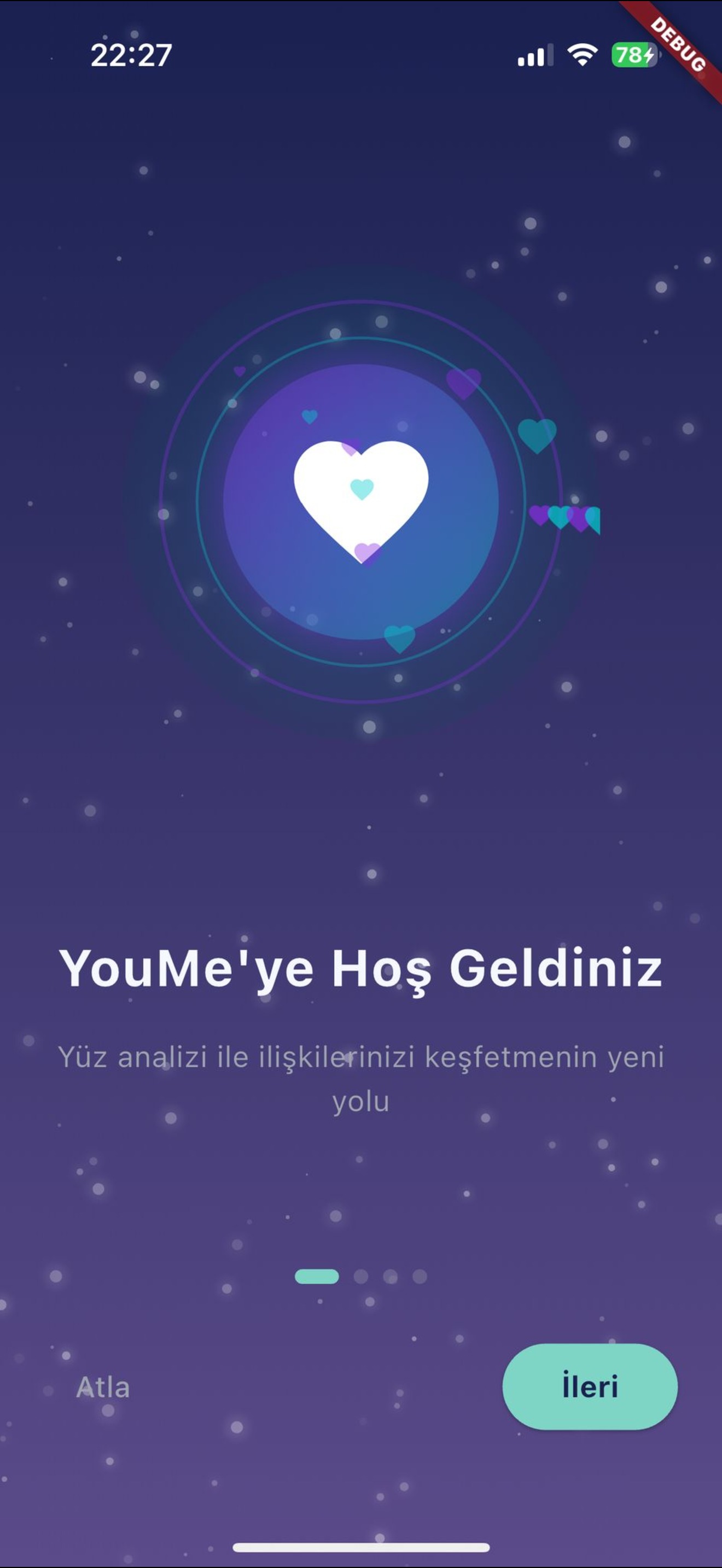 YouMe Açılış Ekranı